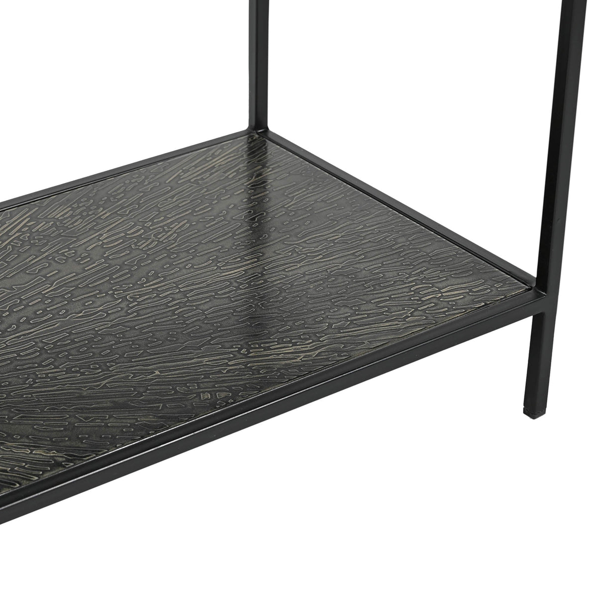 Verona Console Table in Black, detail view