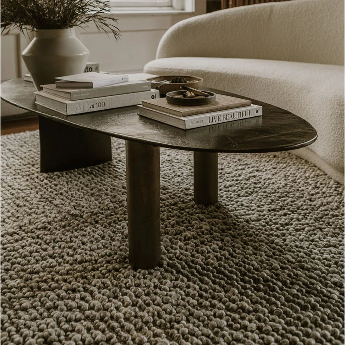 Nyborg Coffee Table, styled in a living room