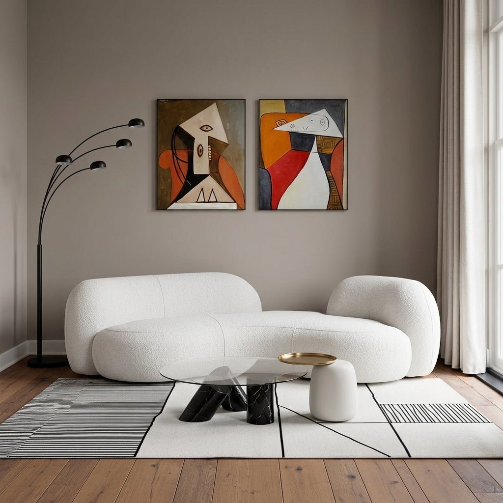Albi Curved Fabric Sofa - Altera