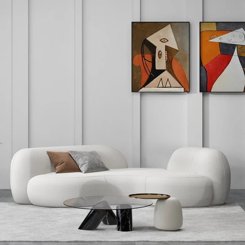 Albi Curved Fabric Sofa - Altera