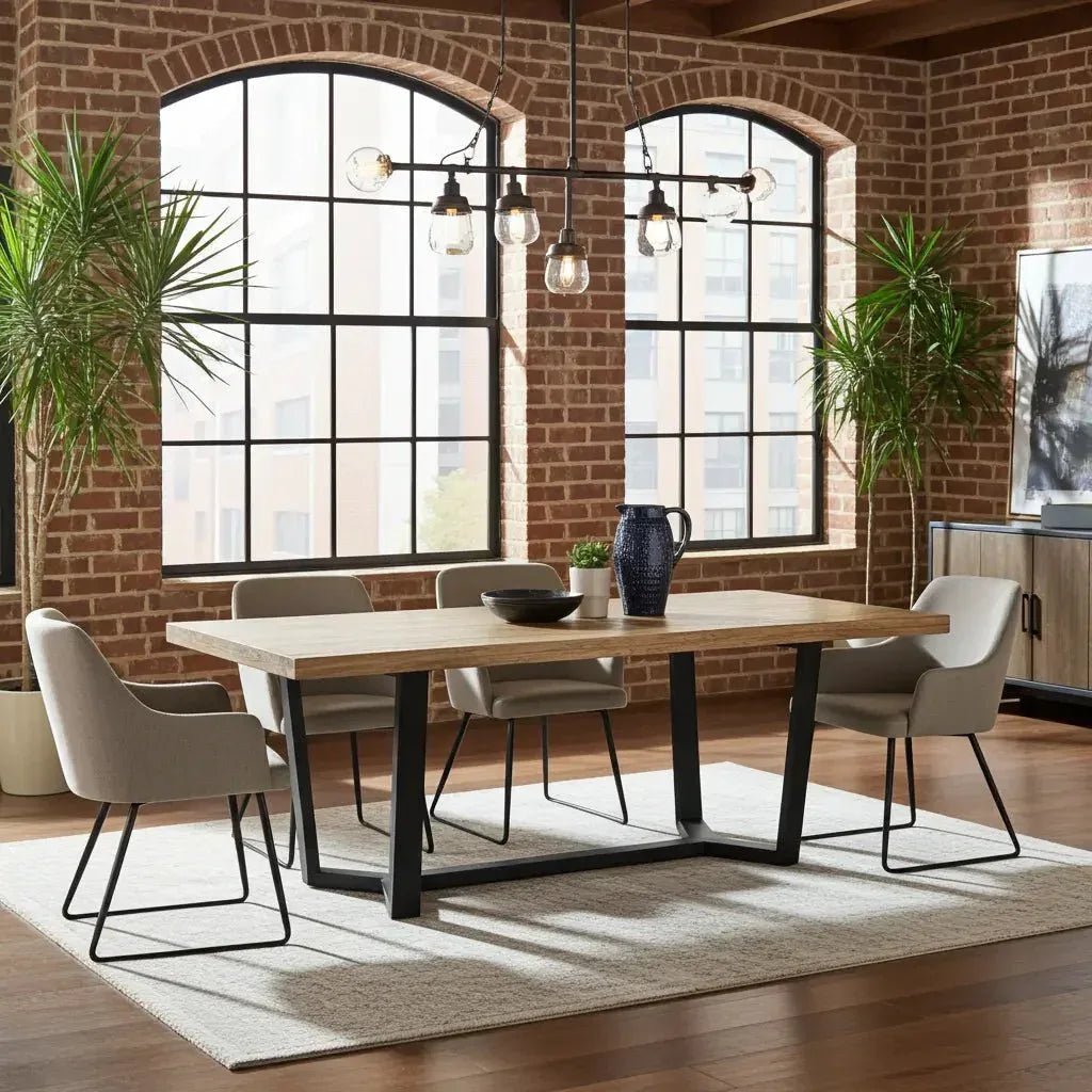 Aldenvale Dining Table with Mango Wood Top - Altera