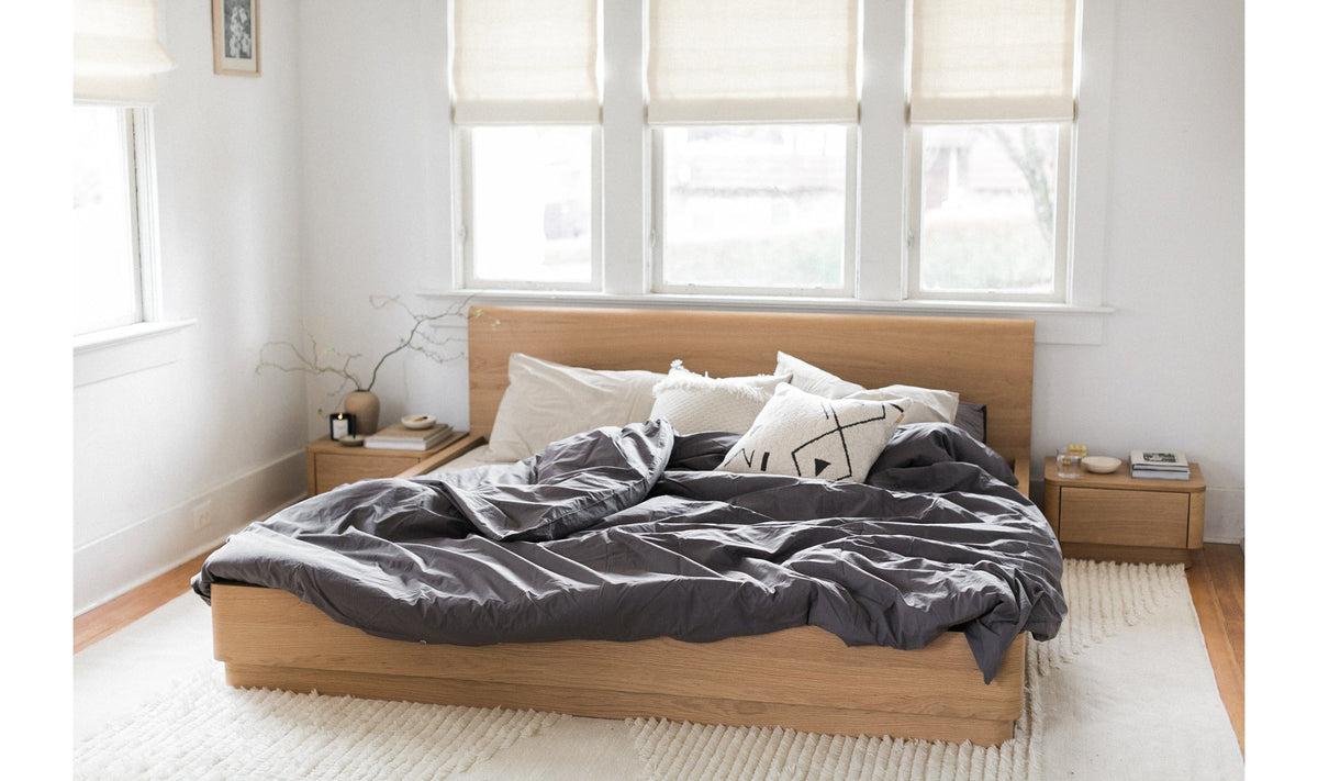 Alfred Round Off Bed Light Brown Bed Only