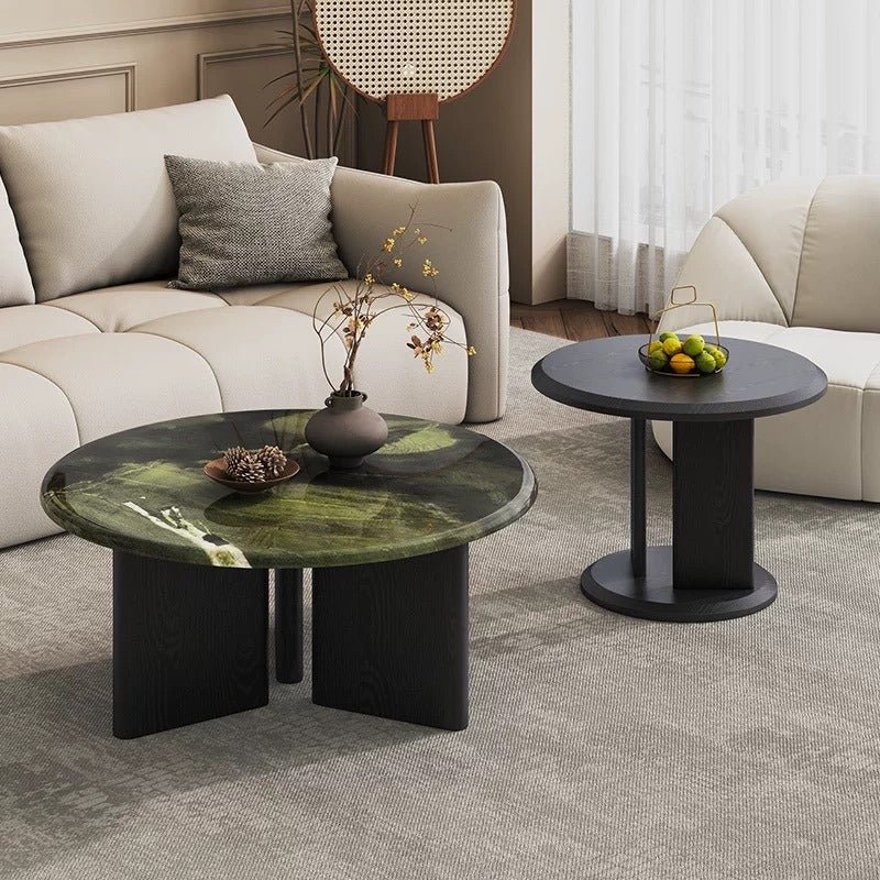 Ancona Marble Coffee Table & Side Table - Altera
