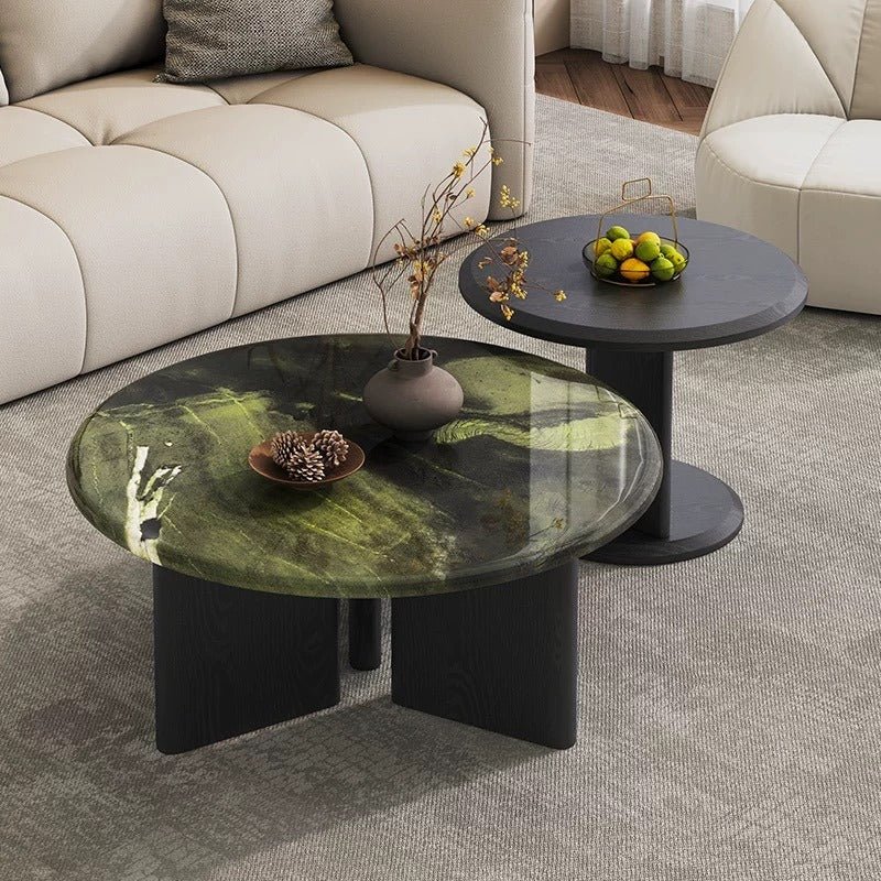 Ancona Marble Coffee Table & Side Table - Altera