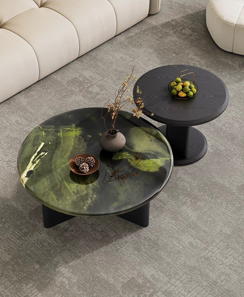 Ancona Marble Coffee Table & Side Table - Altera