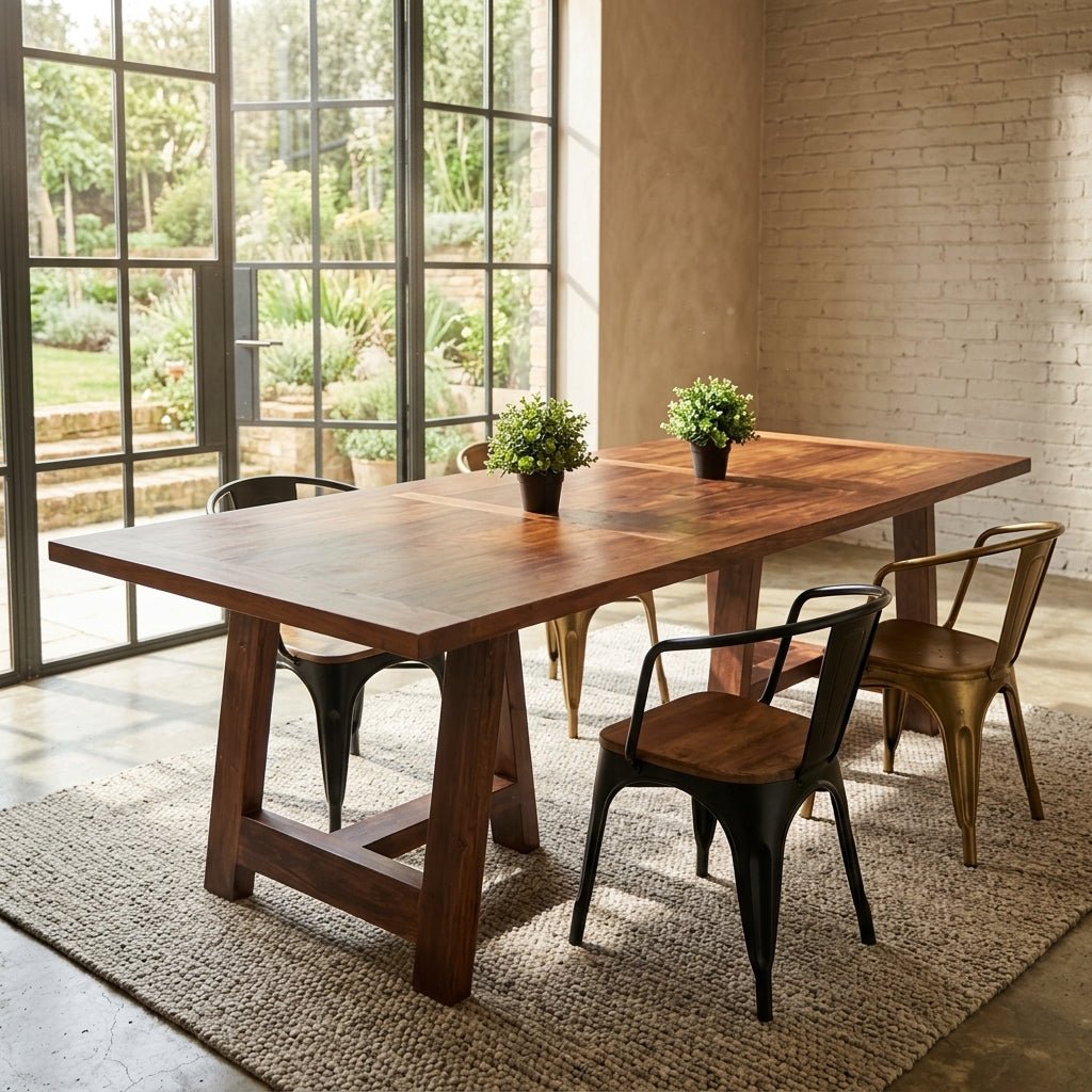 Anzio Dining Table in Recycled Wood - Altera