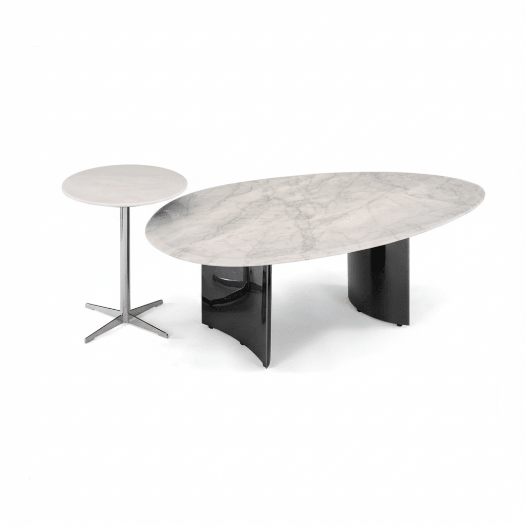 Apollo Marble and Chrome Accent Table Set - Altera
