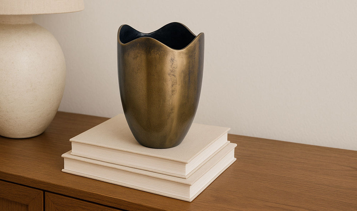 Arklow Cast Aluminum Vase - Altera