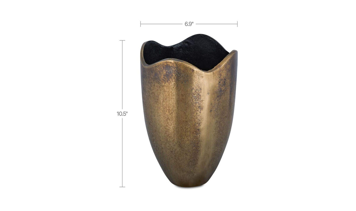 Arklow Cast Aluminum Vase - Altera