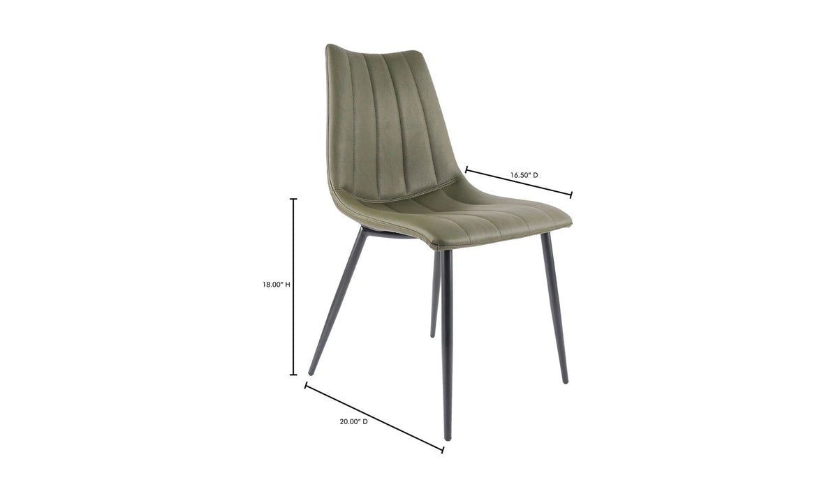 Arlo Dining Chair Dark Green (Set of Two) - Altera