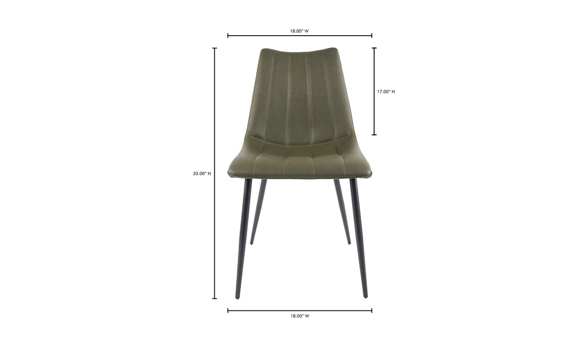 Arlo Dining Chair Dark Green (Set of Two) - Altera