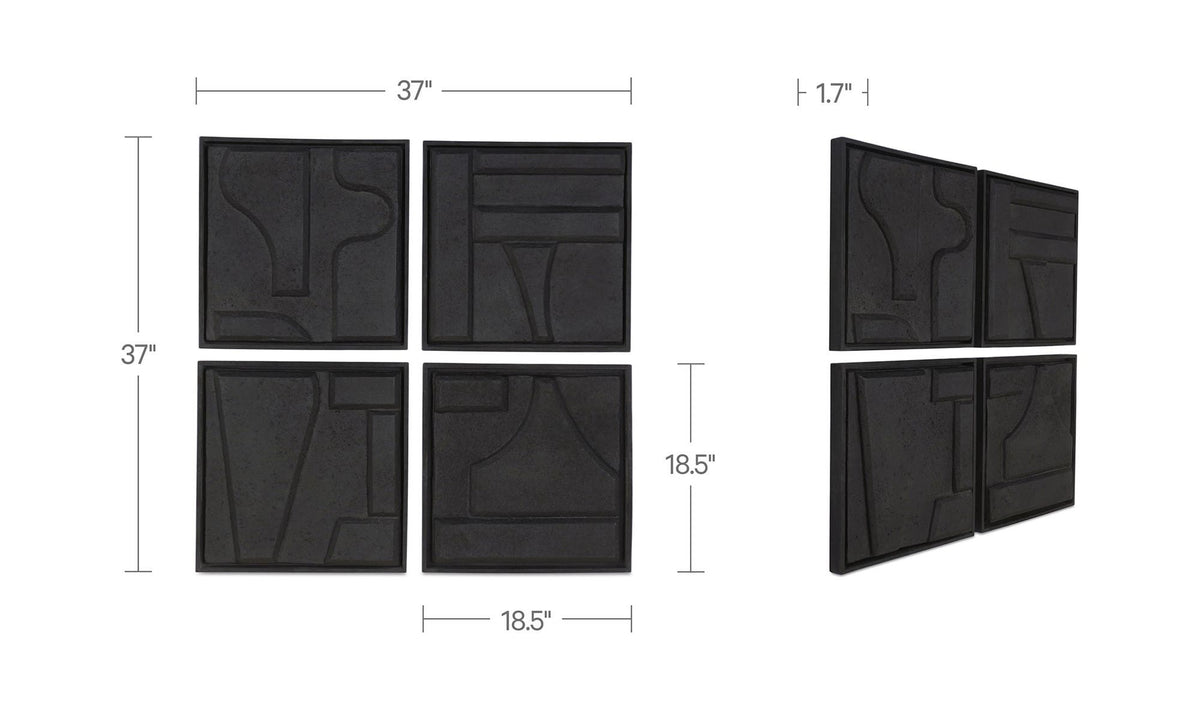 Armagh Wall Sculpture Set of 4 - Altera