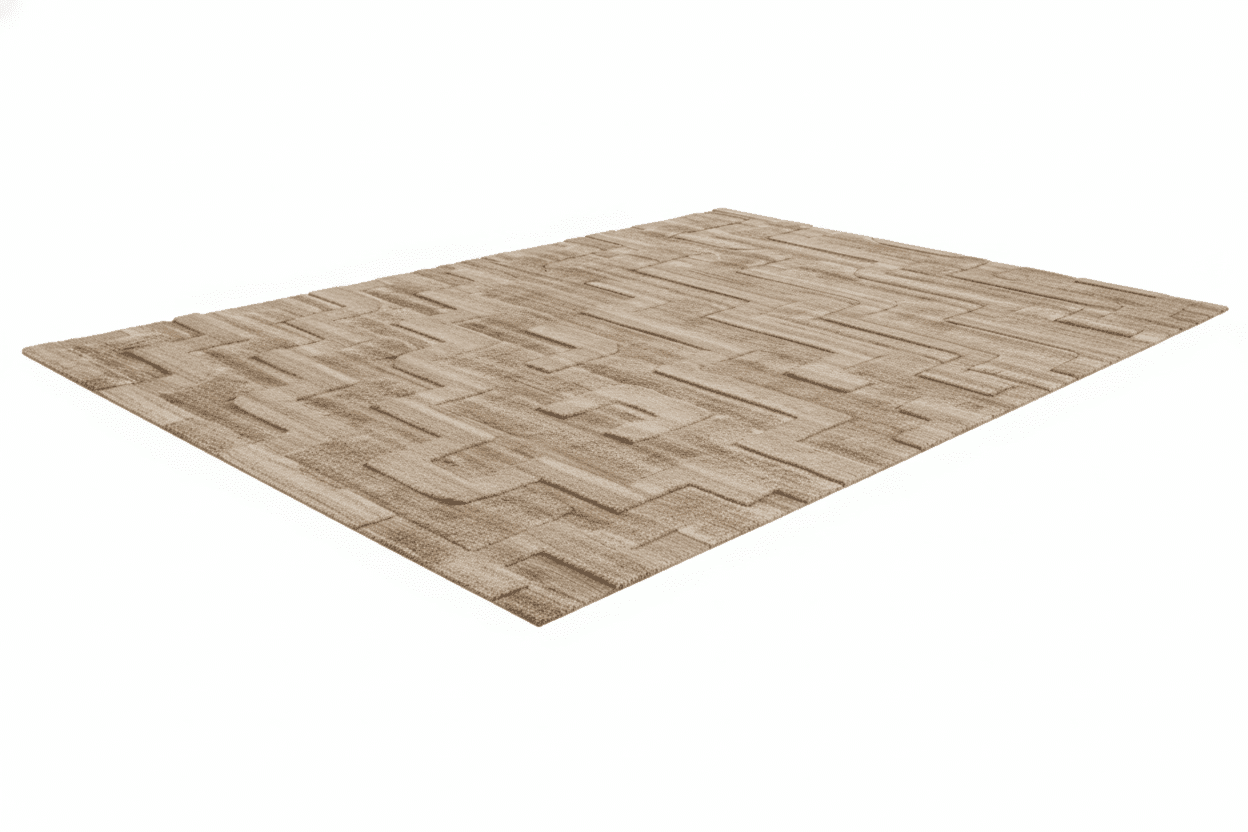 Artisan Maze Pattern Milk Silk Rug - Altera