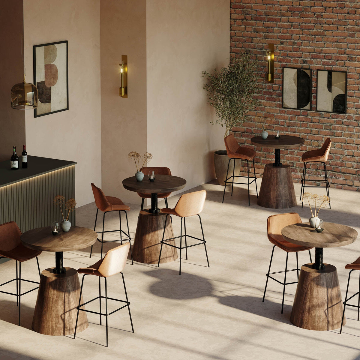 Bamburgh Crank Bistro Table - Altera
