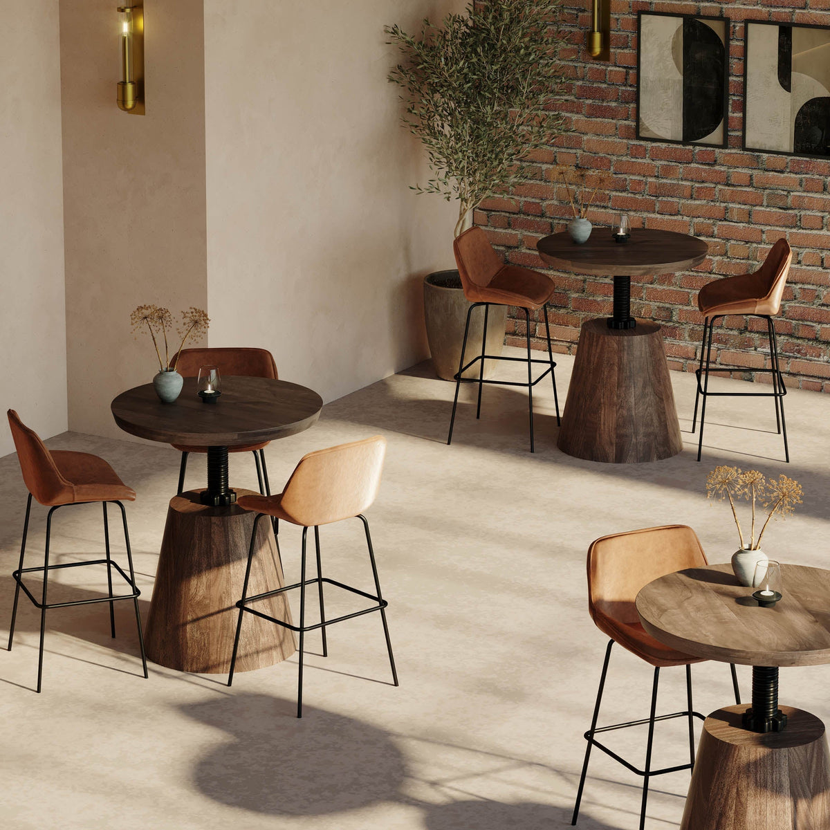 Bamburgh Crank Bistro Table - Altera