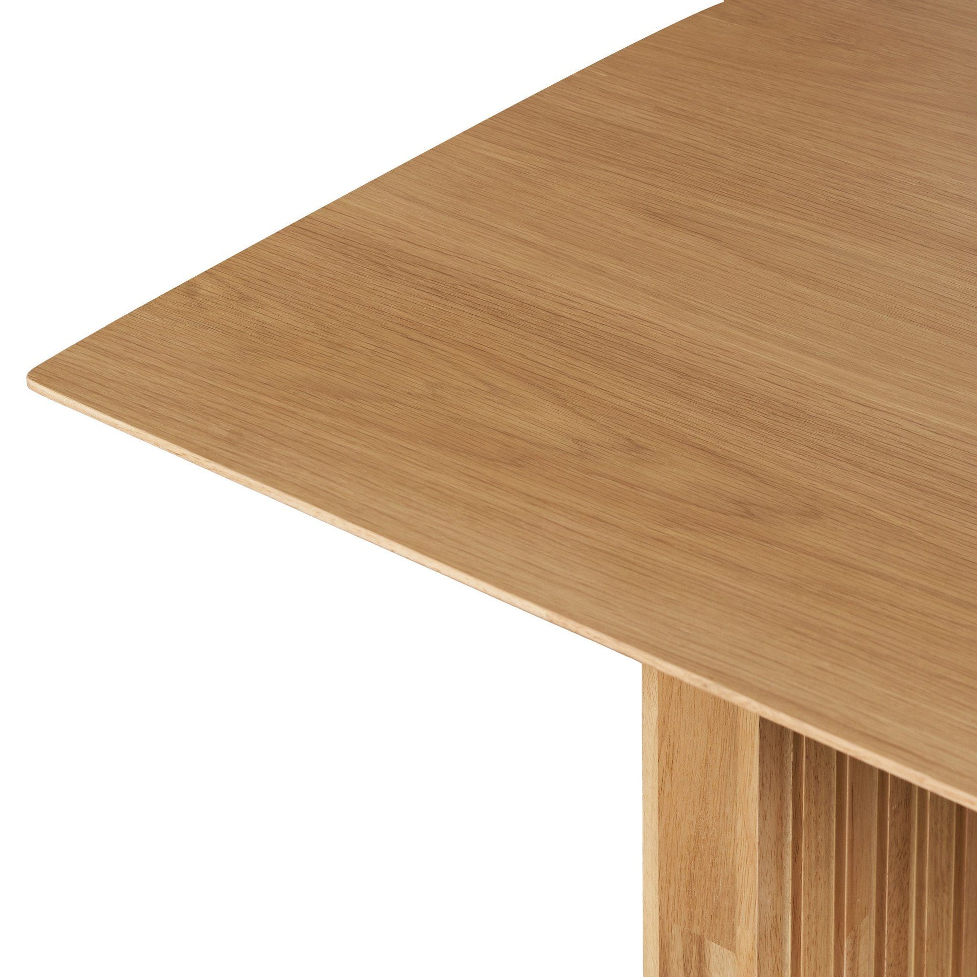 PLANK 6-Seater Natural Oak Wood Dining Table - Modern Minimalist Design