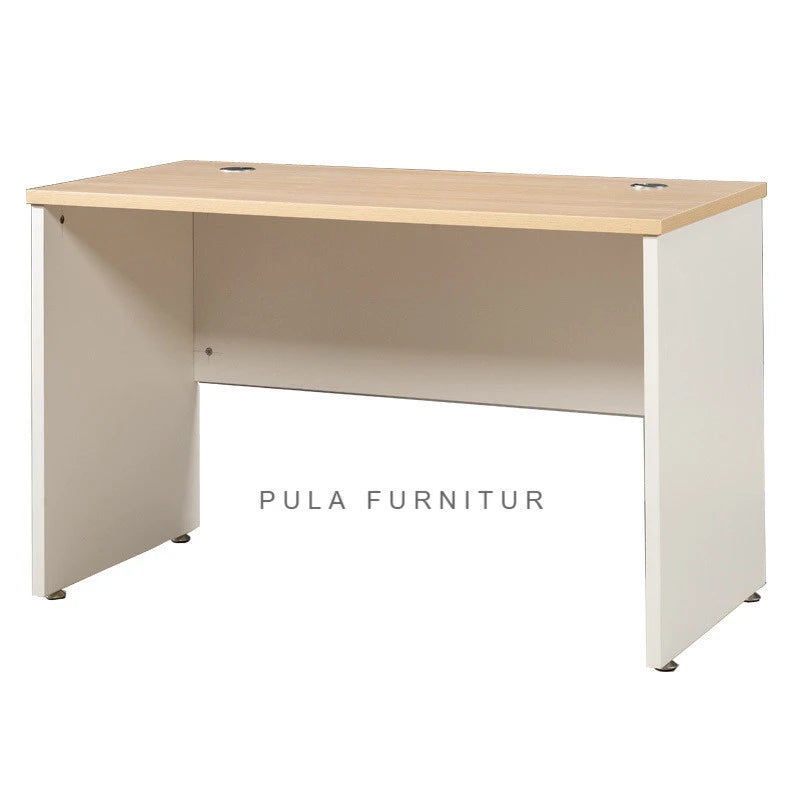 Pula BLV01 Modern Minimalist Office Desk with Wood Top and Frame for Single User