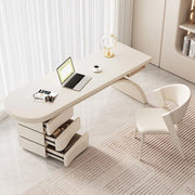 Pula BLV09 Premium Cream White MDF Office Desk with 3 Drawers