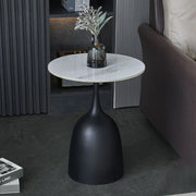 Pula Tab BPT38 Modern Ceramic Top Side Table with Steel Base