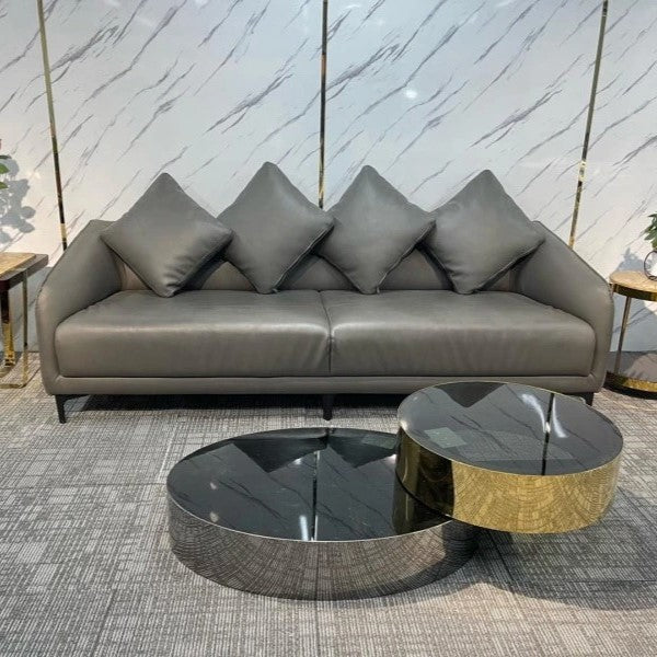 Pula BT19 Modern Luxury PVD Gold Plated Dual Nesting Coffee Table