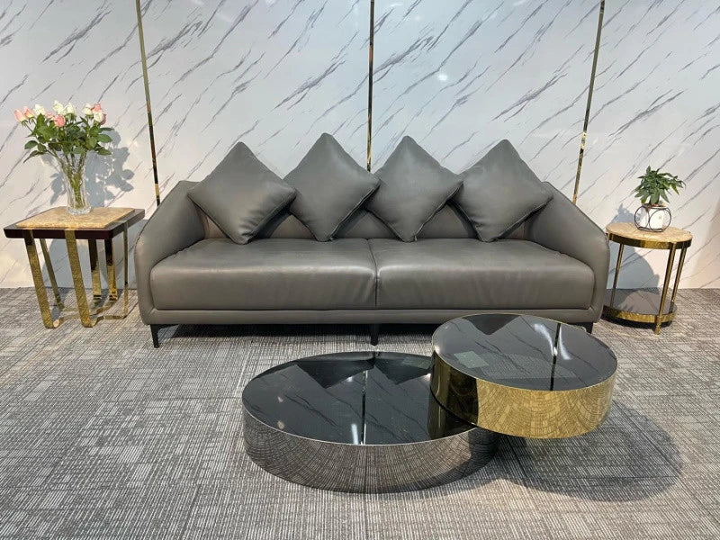 Pula BT19 Modern Luxury PVD Gold Plated Dual Nesting Coffee Table