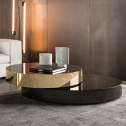 Pula BT19 Modern Luxury PVD Gold Plated Dual Nesting Coffee Table