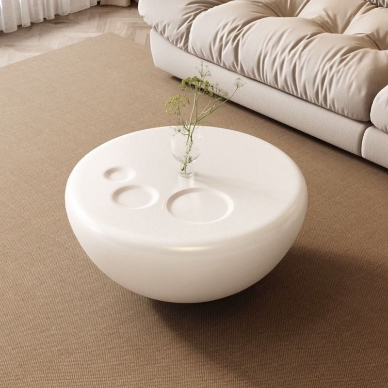 Modern Pula BT34 Round MDF Coffee Table Set with Cat Paw Print