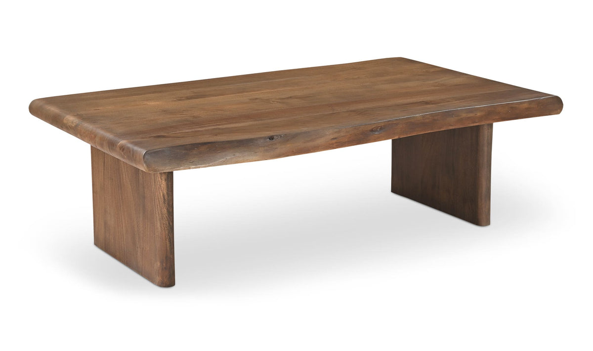 Leiden Coffee Table in Brown — three-quarter view