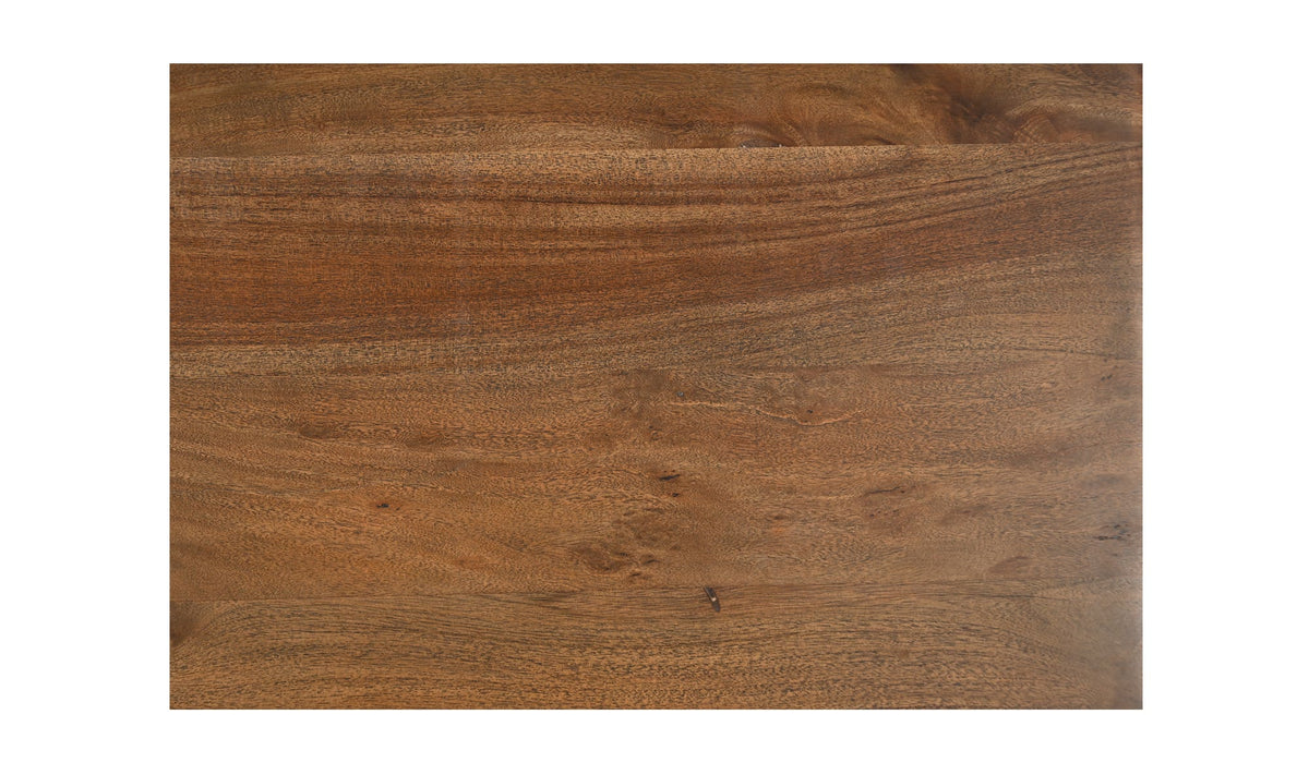 Leiden Coffee Table in Brown — acacia wood detail