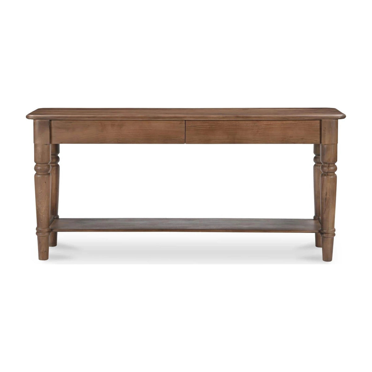 Rodez Console Table in Brown, acacia wood, 65" × 16"