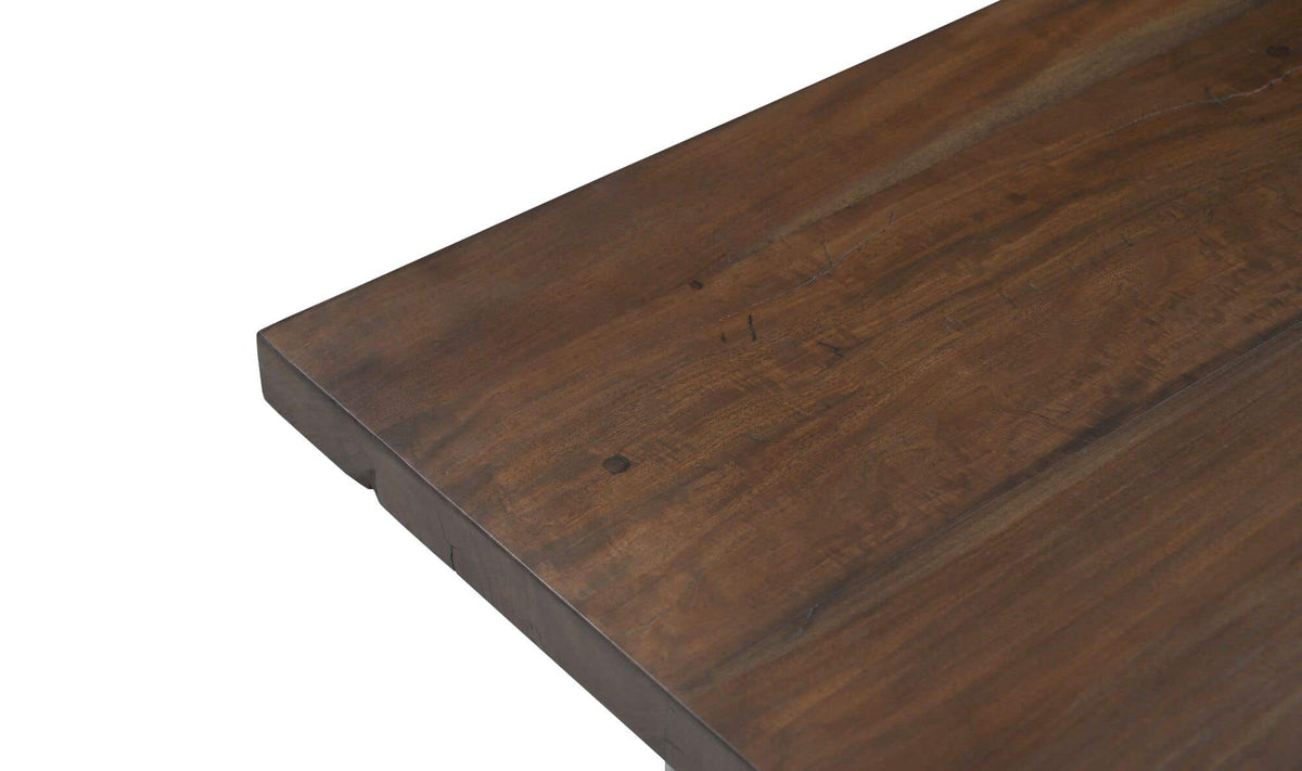Hallstatt Coffee Table in Warm Brown — reclaimed neem wood detail