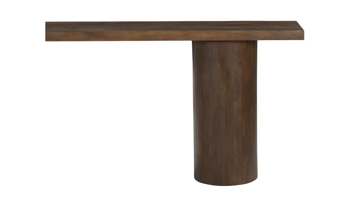 Hallstatt Console Table in Warm Brown, reclaimed neem wood detail, view 4
