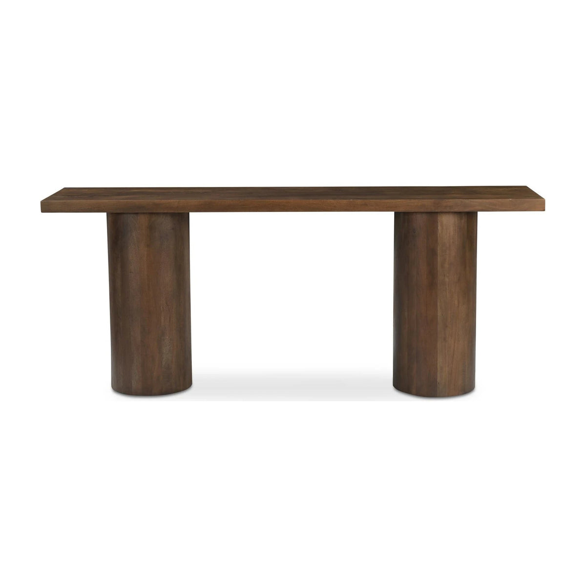 Hallstatt Console Table in Warm Brown, reclaimed neem wood, 80" × 18"