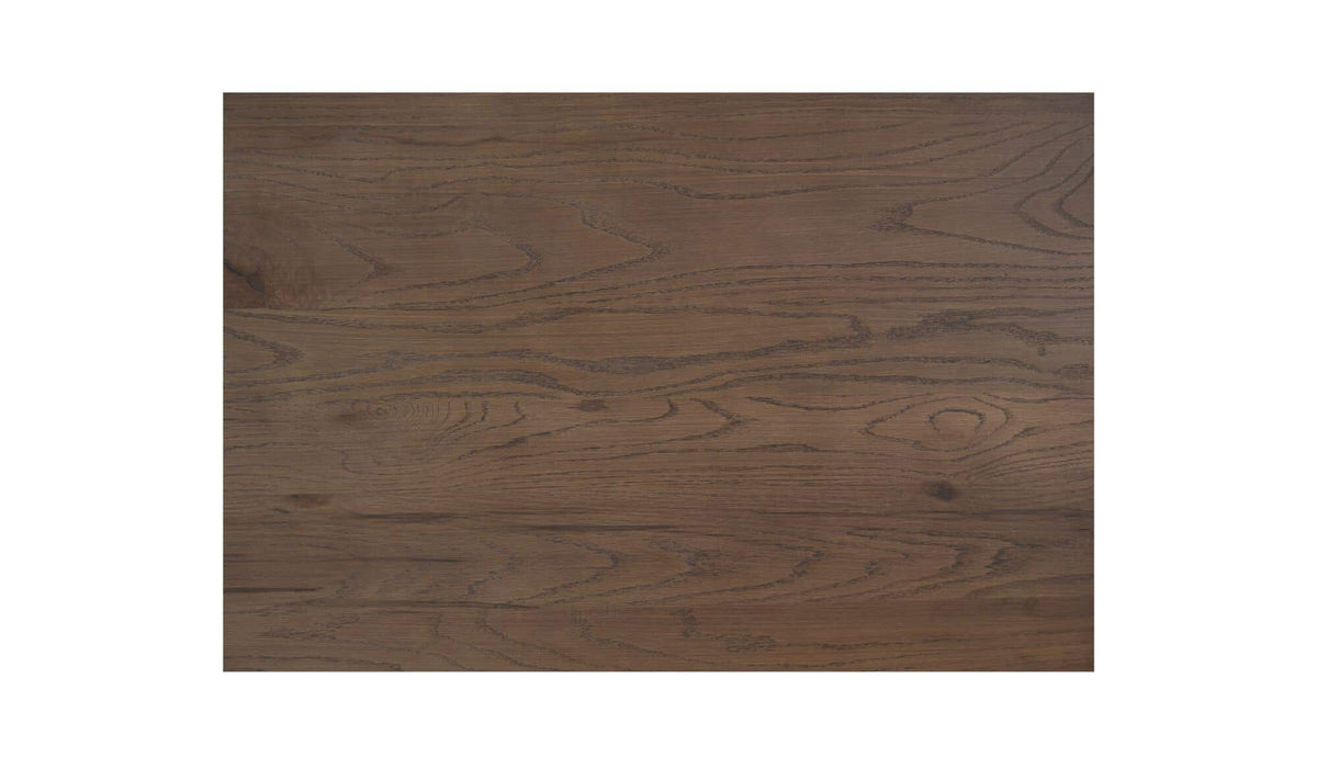 Stirling Dining Table in Dark Brown, red oak wood detail, view 5