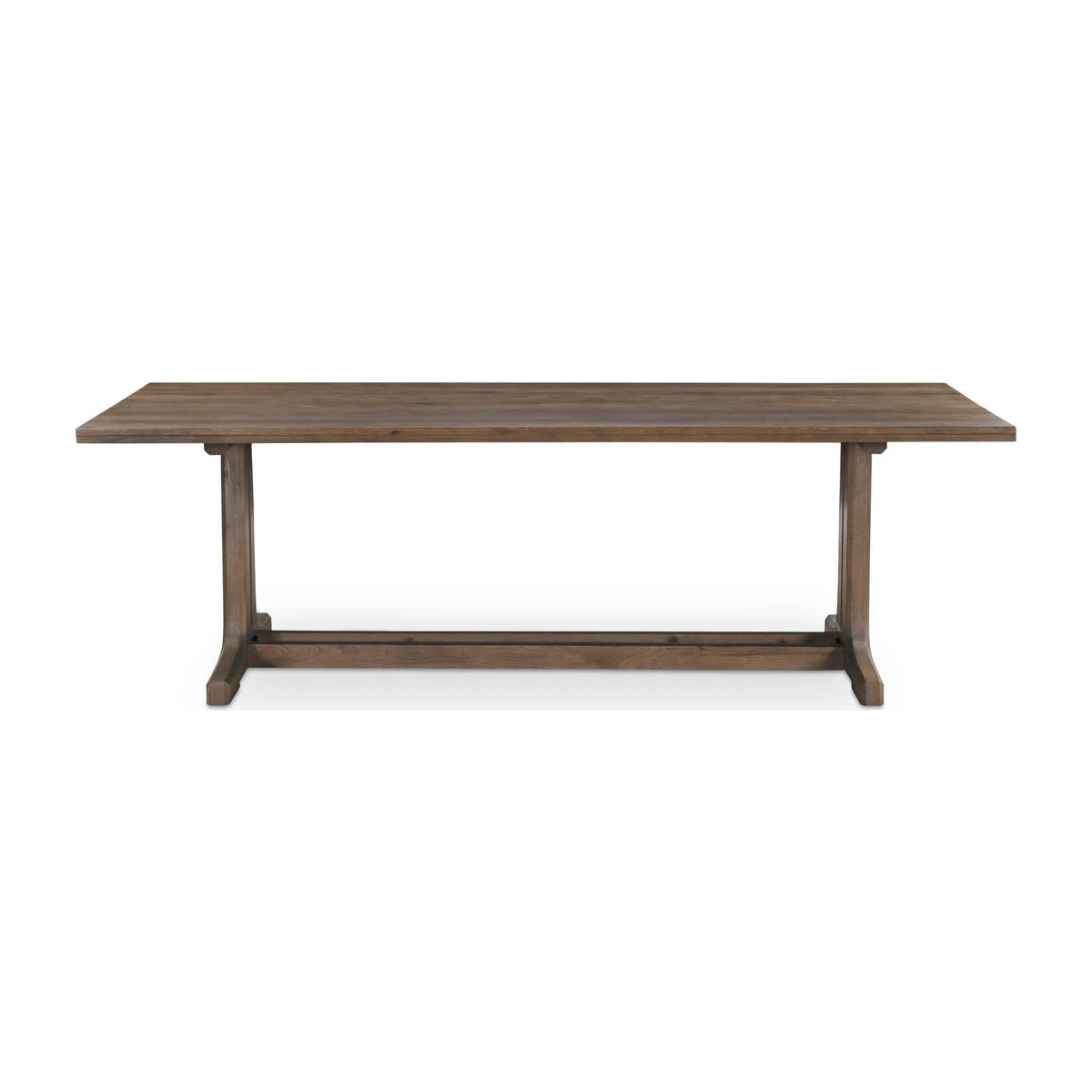 Stirling Dining Table in Dark Brown, red oak wood, 96" × 40"