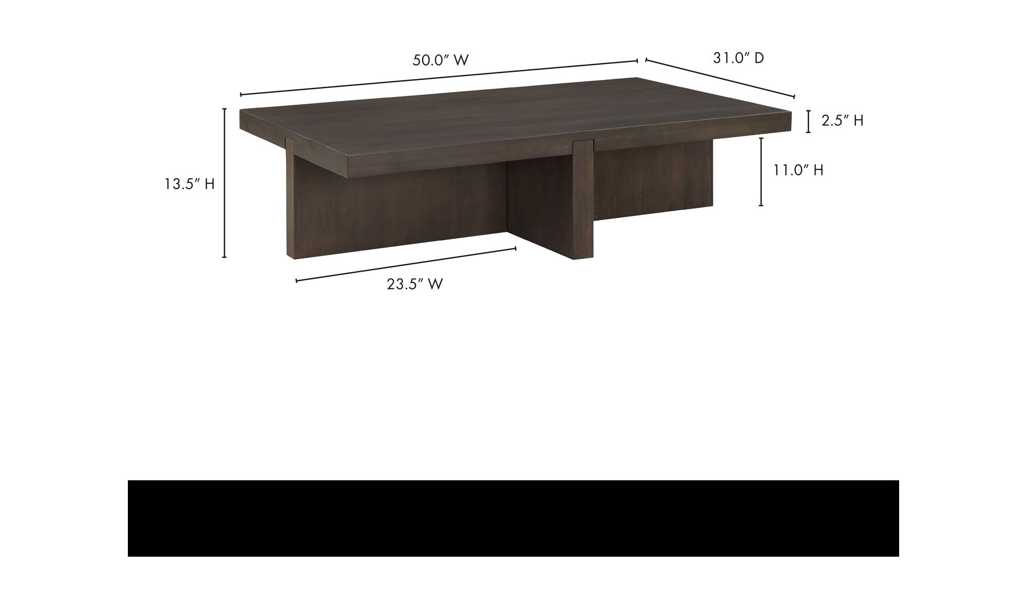 Dark Brown dimensions