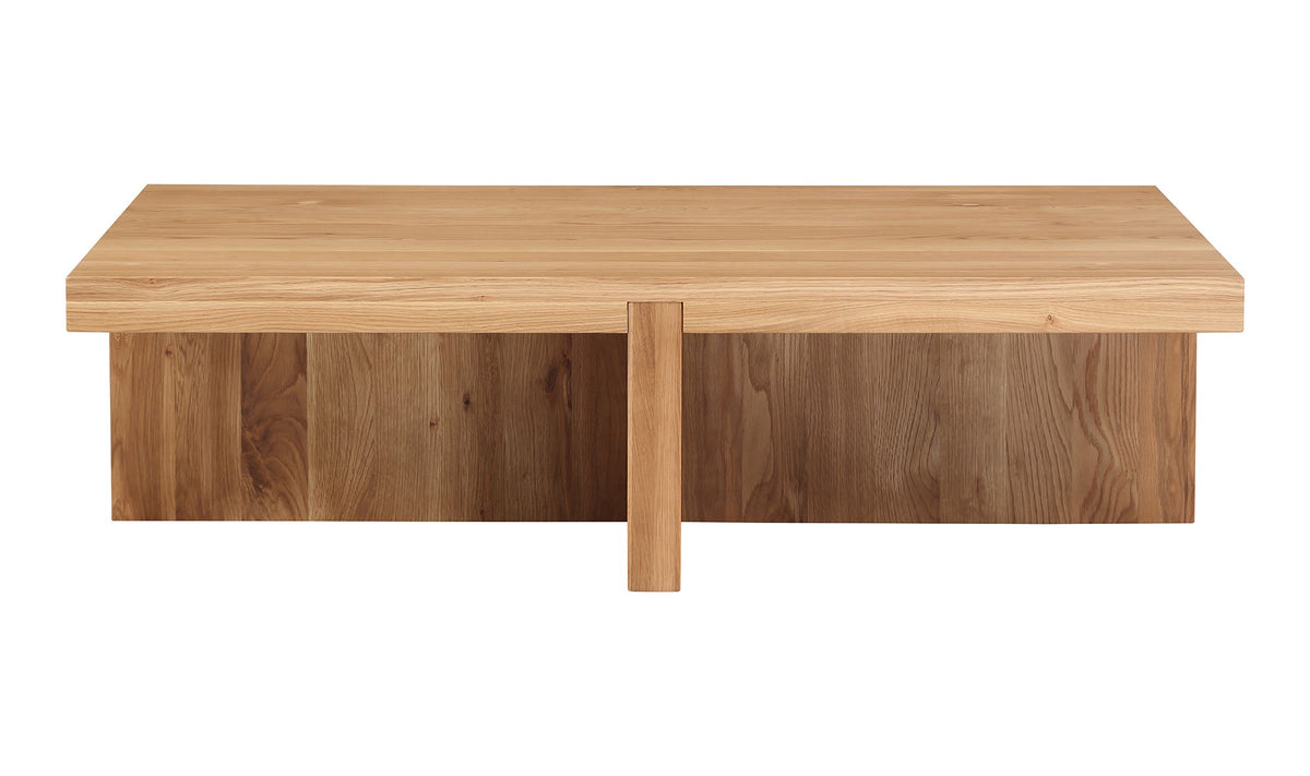 Fowey Coffee Table in Natural — solid oak, 50" × 31"