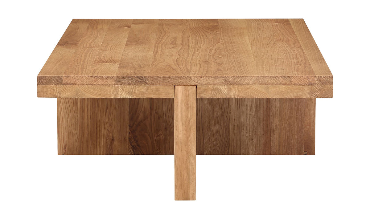 Fowey Coffee Table in Natural — solid oak detail