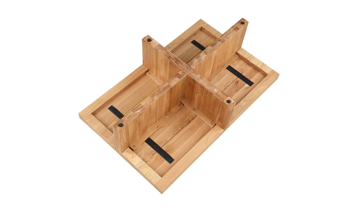 Fowey Coffee Table in Natural — solid oak detail