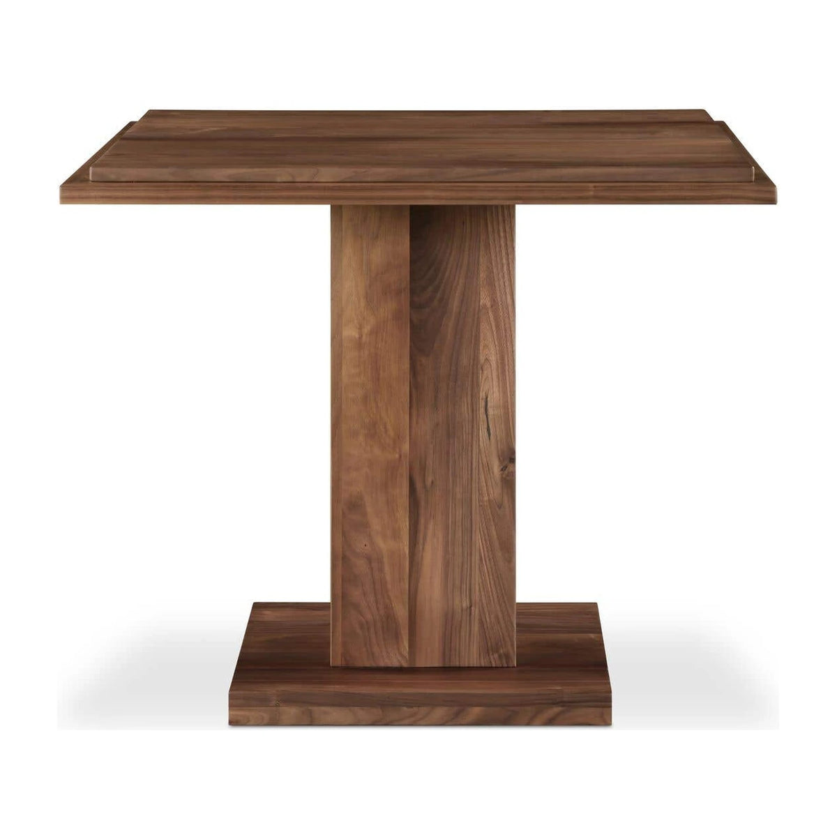 Marbella Cafe Table in Walnut, solid walnut, 35" × 35"
