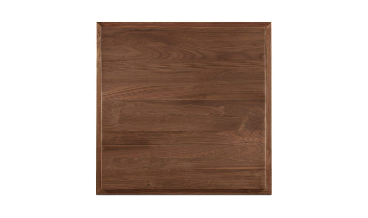 Marbella Cafe Table in Walnut, top view