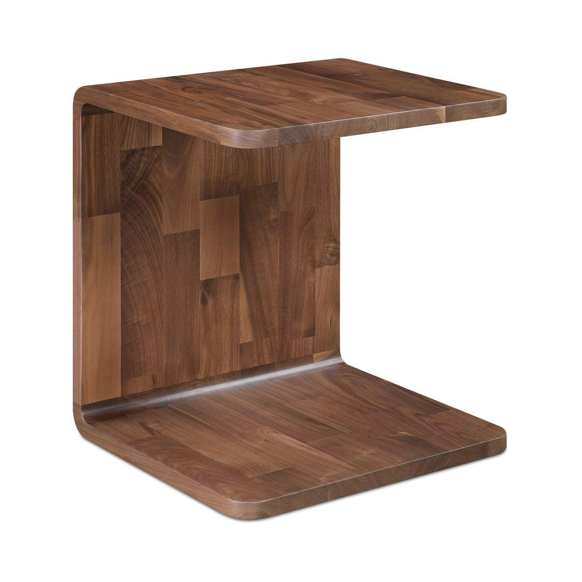 Cadiz Side Table in Walnut — three-quarter view