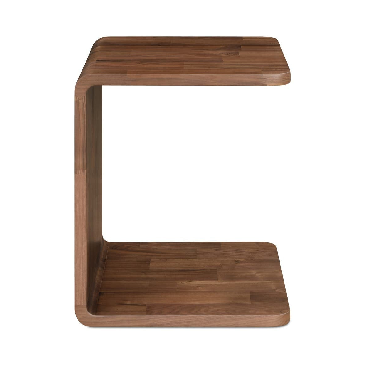 Cadiz Side Table in Walnut — solid walnut, 20½" × 18½"