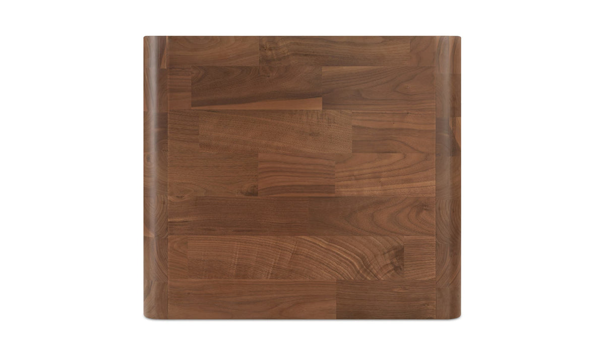 Cadiz Side Table in Walnut — solid walnut detail