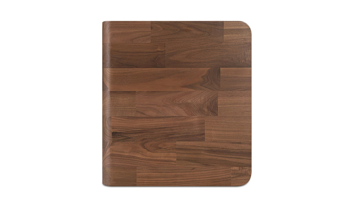 Cadiz Side Table in Walnut — top view
