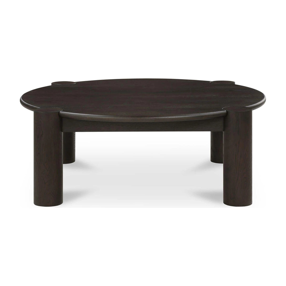 Jesolo Coffee Table in Brushed Dark Brown, solid oak, 43¼" × 43¼"