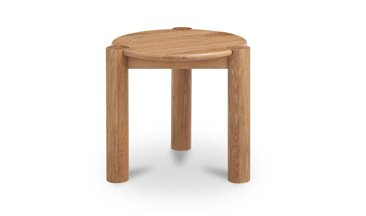 Jesolo Side Table in Brushed Natural Oak — solid oak, 22" × 22"