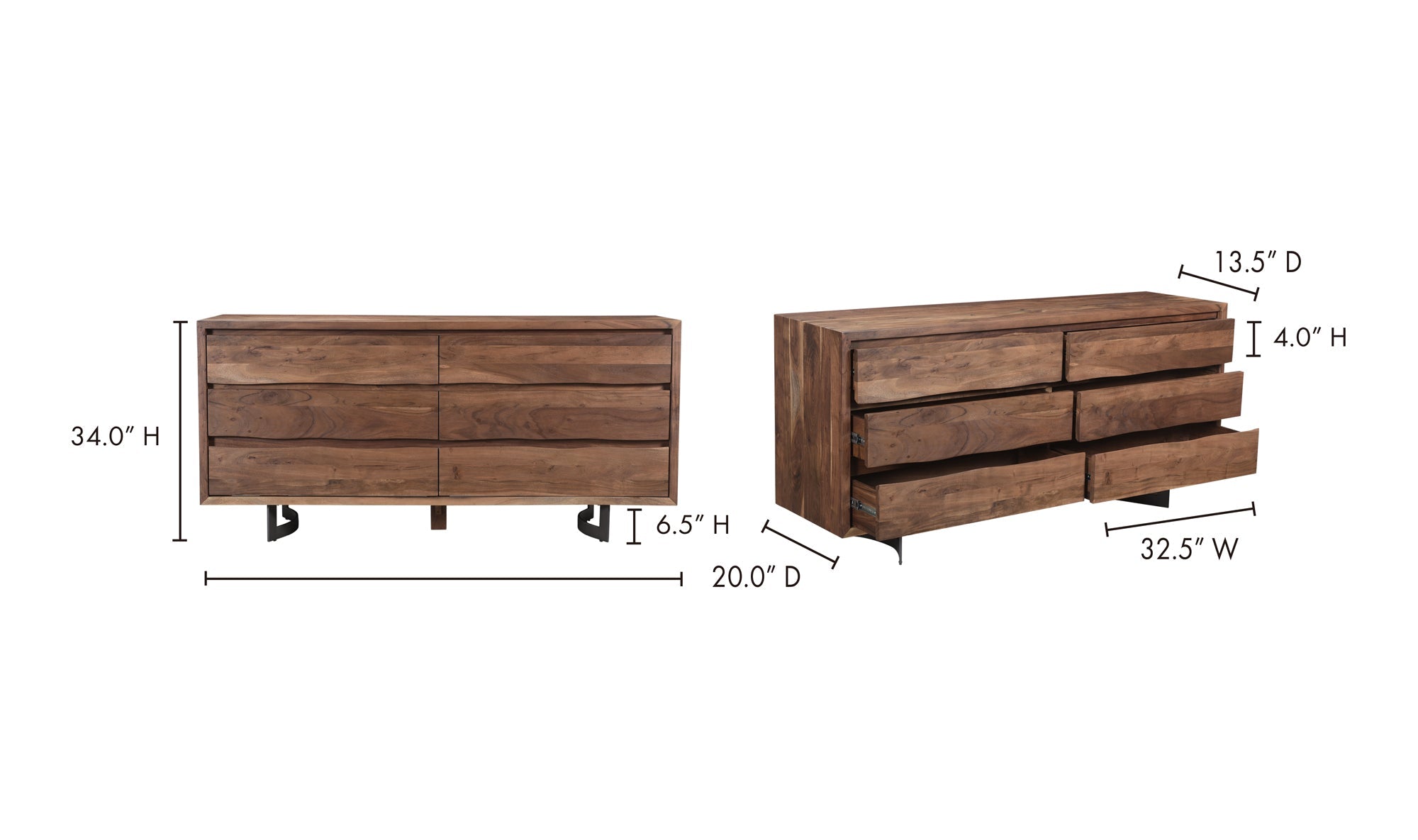 Bexley Dresser Brown - Altera