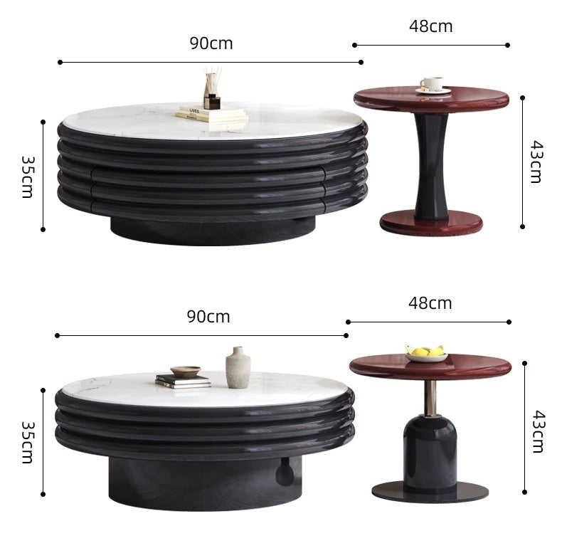 TV Stand + Round Coffee Table Set dimensions (2)