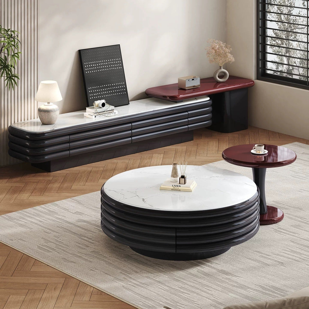 Bilbao TV Stand & Coffee Table - Altera